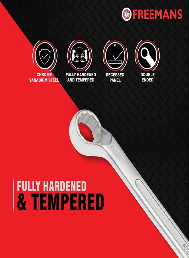 FREEMANS RS08 Shallow Offset Ring Spanners - Set of 8 Piece With Chrome Vanadium Steel and Bright Chrome Panel for Better Resistance to Corrosion - Image 3